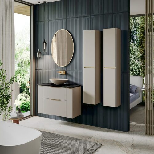 MUEBLE BAÑO GALSAKY BAJO 2C   2P 120 CM MOKA