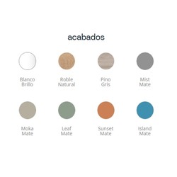 MUEBLE BAÑO 70CM CON LAVABO GALSAKY BAJO 2C PINO GRIS